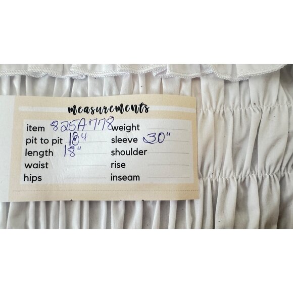 2/$30 NWT Choosy XS Charlotte White Top Cottagecore - Picture 9 of 14